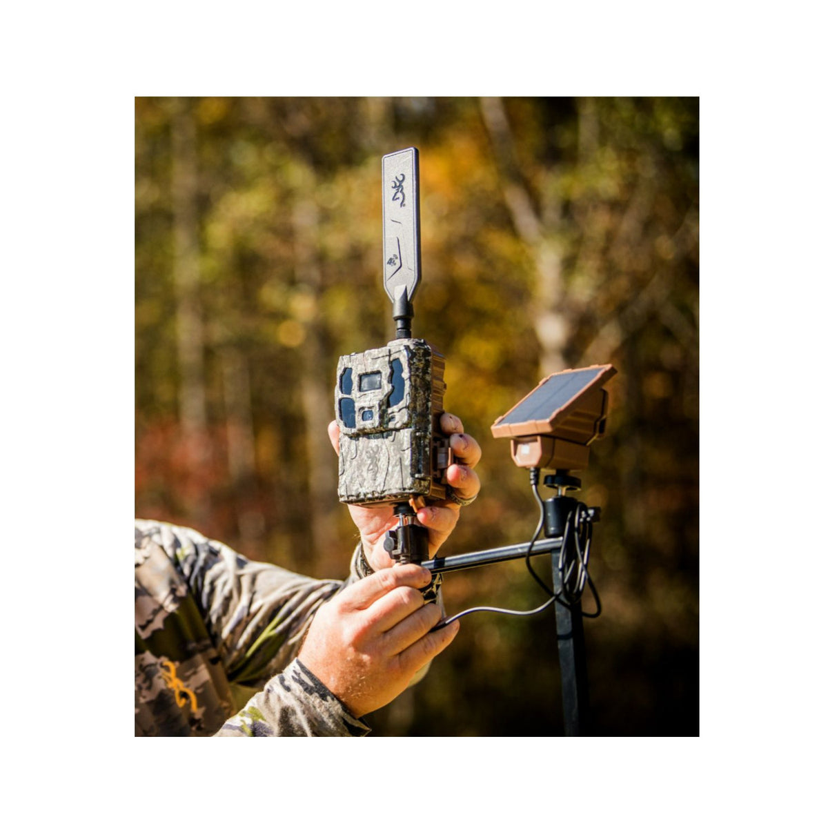 Browning Trail Cameras Universal Solar Camera Power Pack (4-Pack) with Card Reader Bundle