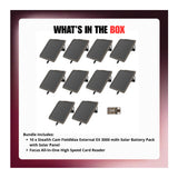 Stealth Cam 3000mAh FieldMax External EX Solar Battery Pack with Solar Panel Bundle