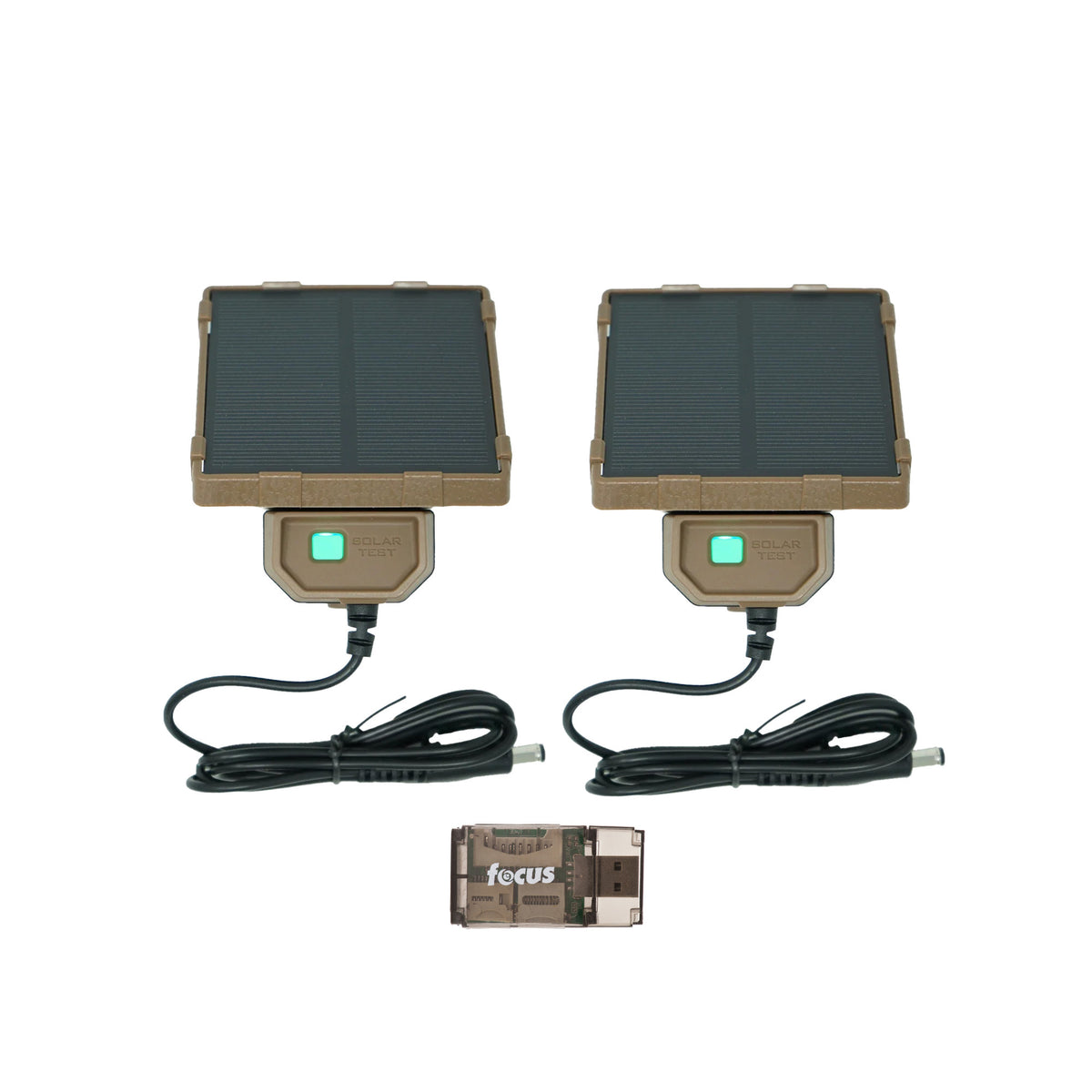 Browning Trail Cameras Universal Solar Camera Power Pack (2-Pack) with Card Reader Bundle