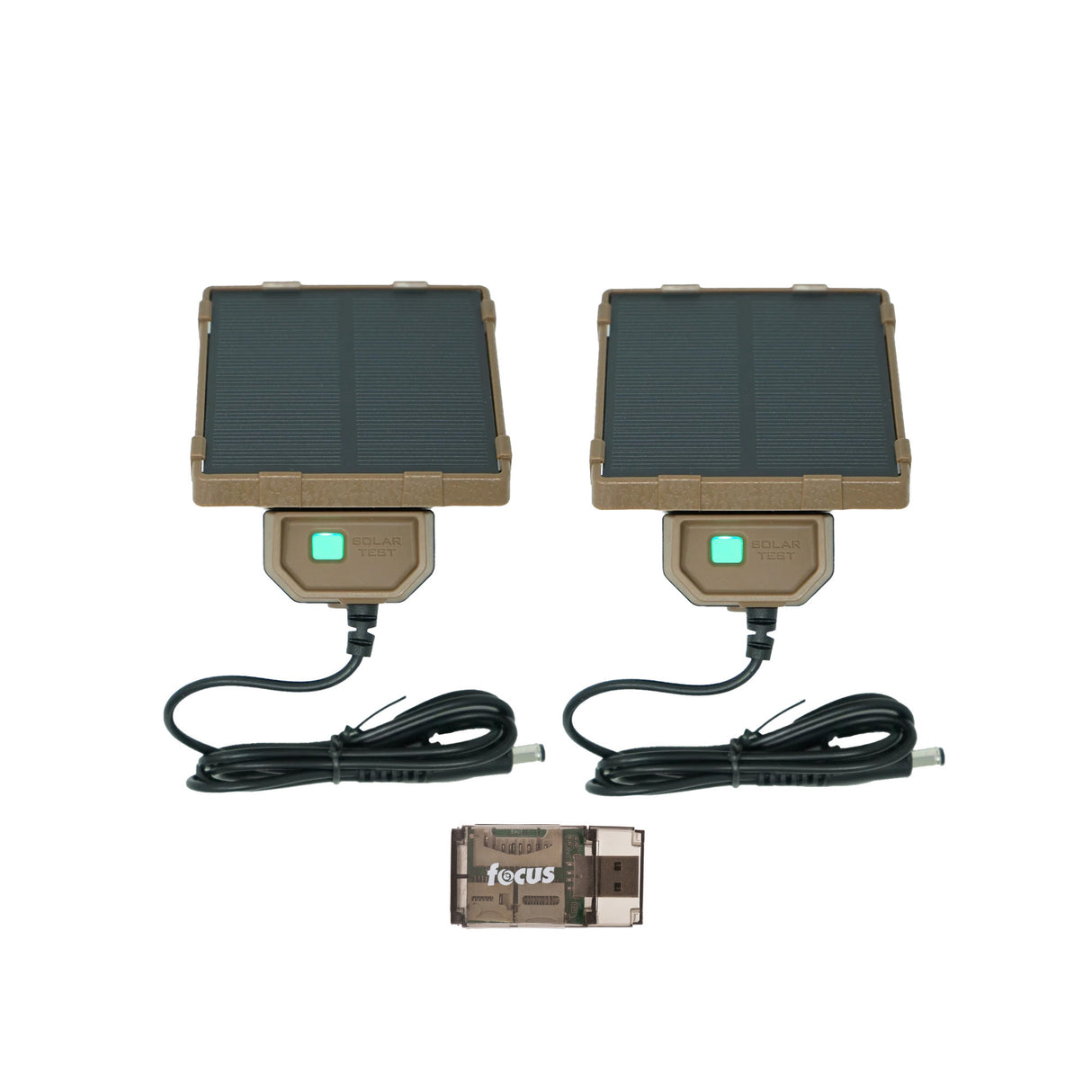 Browning Trail Cameras Universal Solar Camera Power Pack (2-Pack) with Card Reader Bundle