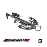 Killer Instinct Burner 415 Crossbow (Gray Camo) with Crank & Broadheads Bundle