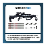 Killer Instinct Neo-X 415 FPS Crossbow Package Bundle with HYPR-V Bolts and Fixed-Blade Broadheads