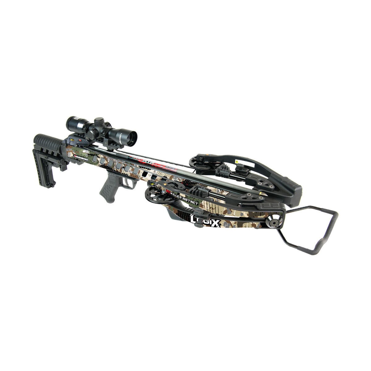 Killer Instinct LogiX DC 435 FPS Crossbow Package Bundle with Compact Crank, Bolts, and Broadheads