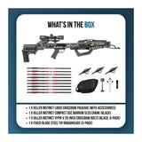 Killer Instinct LogiX DC 435 FPS Crossbow Package Bundle with Compact Crank, Bolts, and Broadheads