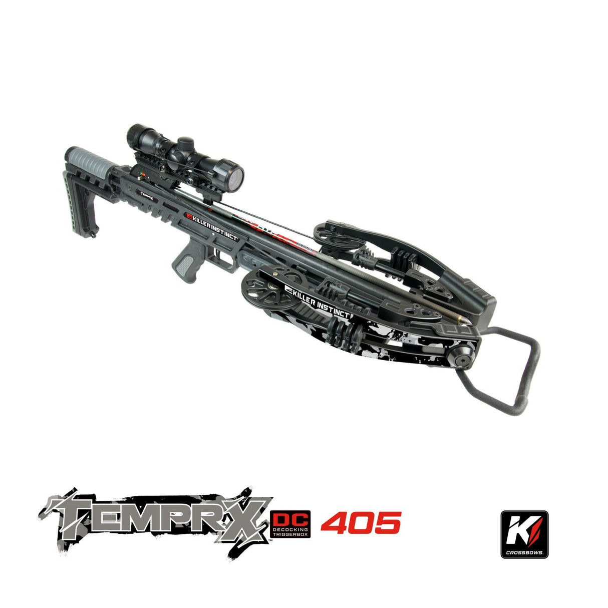 Killer Instinct Tempr-X 405 Crossbow Kit with Crank, Bolts and Broadheads Bundle