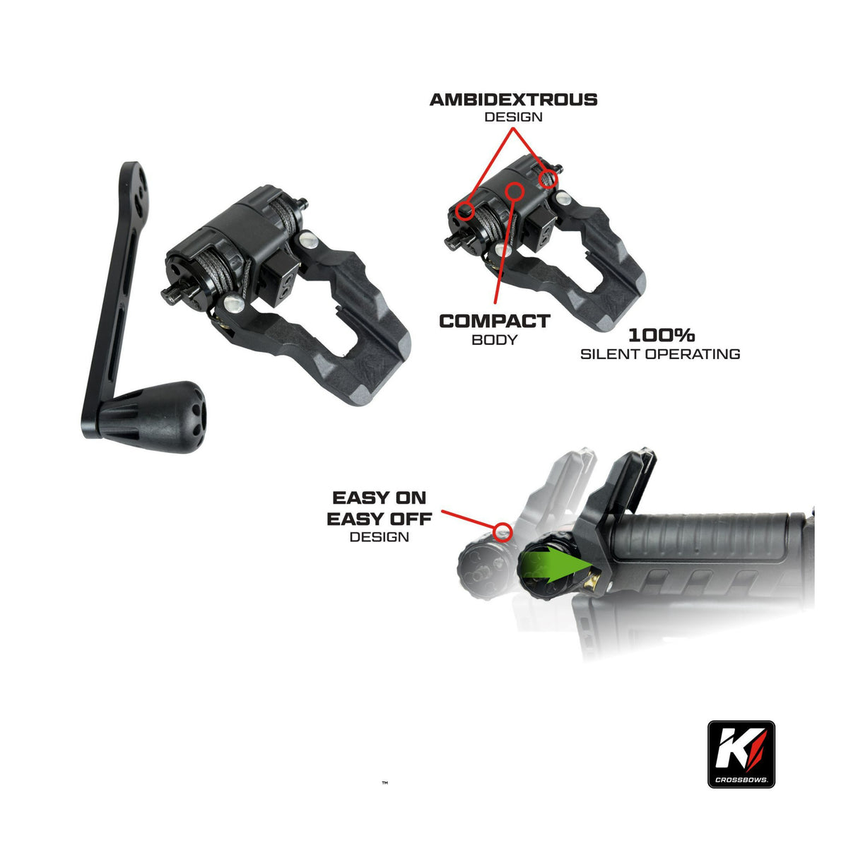 Killer Instinct Tempr-X 405 Crossbow Kit with Crank, Bolts and Broadheads Bundle