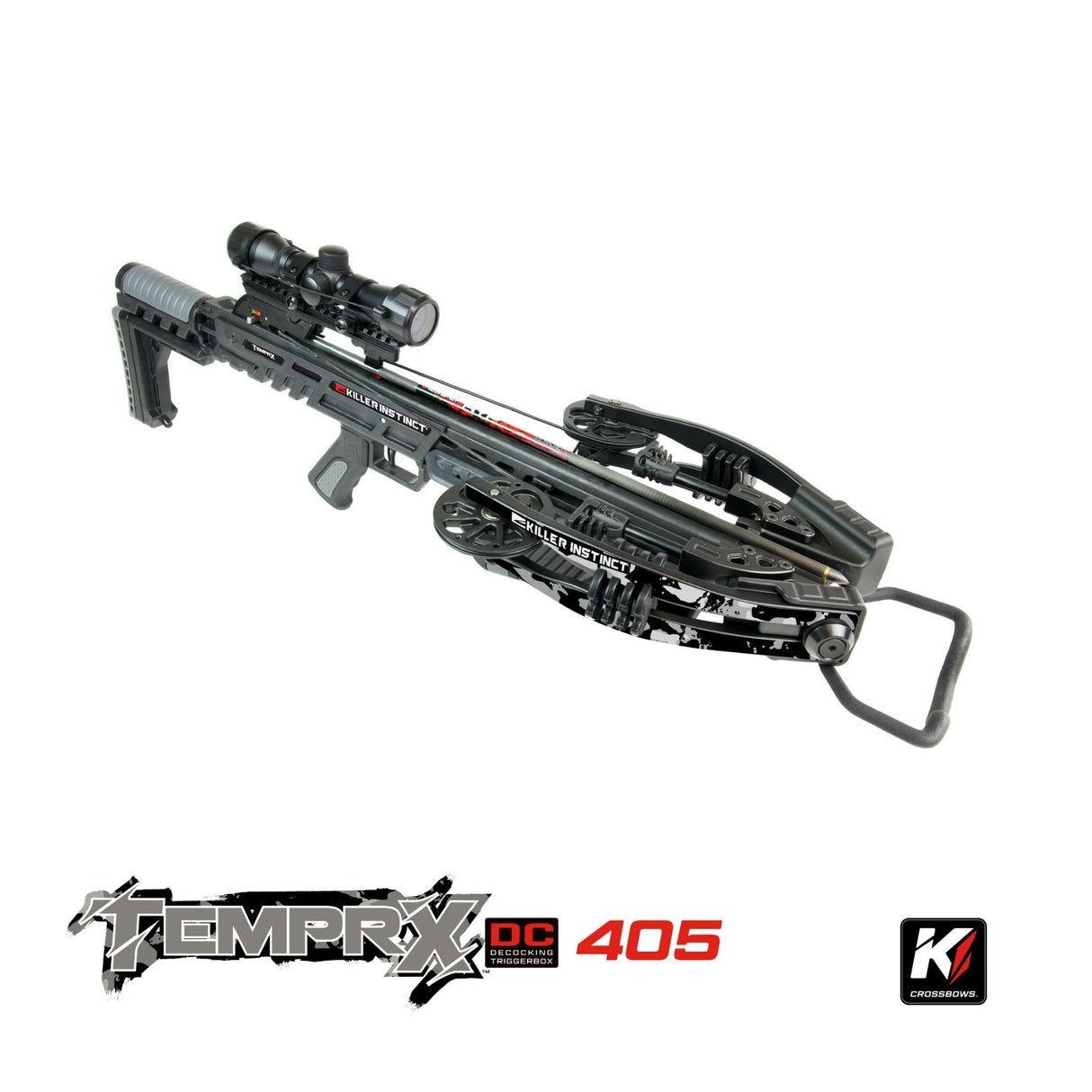 Killer Instinct Tempr-X 405 FPS Crossbow Kit with Case, Bolts and Broadhead