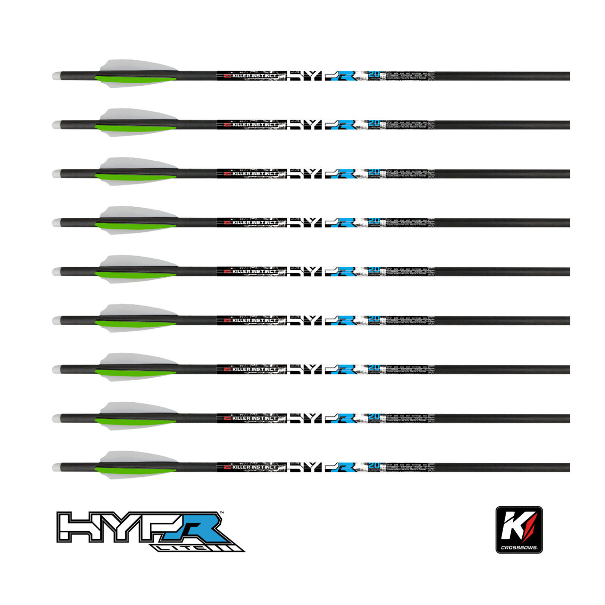 Killer Instinct Rapid 420 Crossbow Kit with Bolts, Crank and Broadheads Bundle