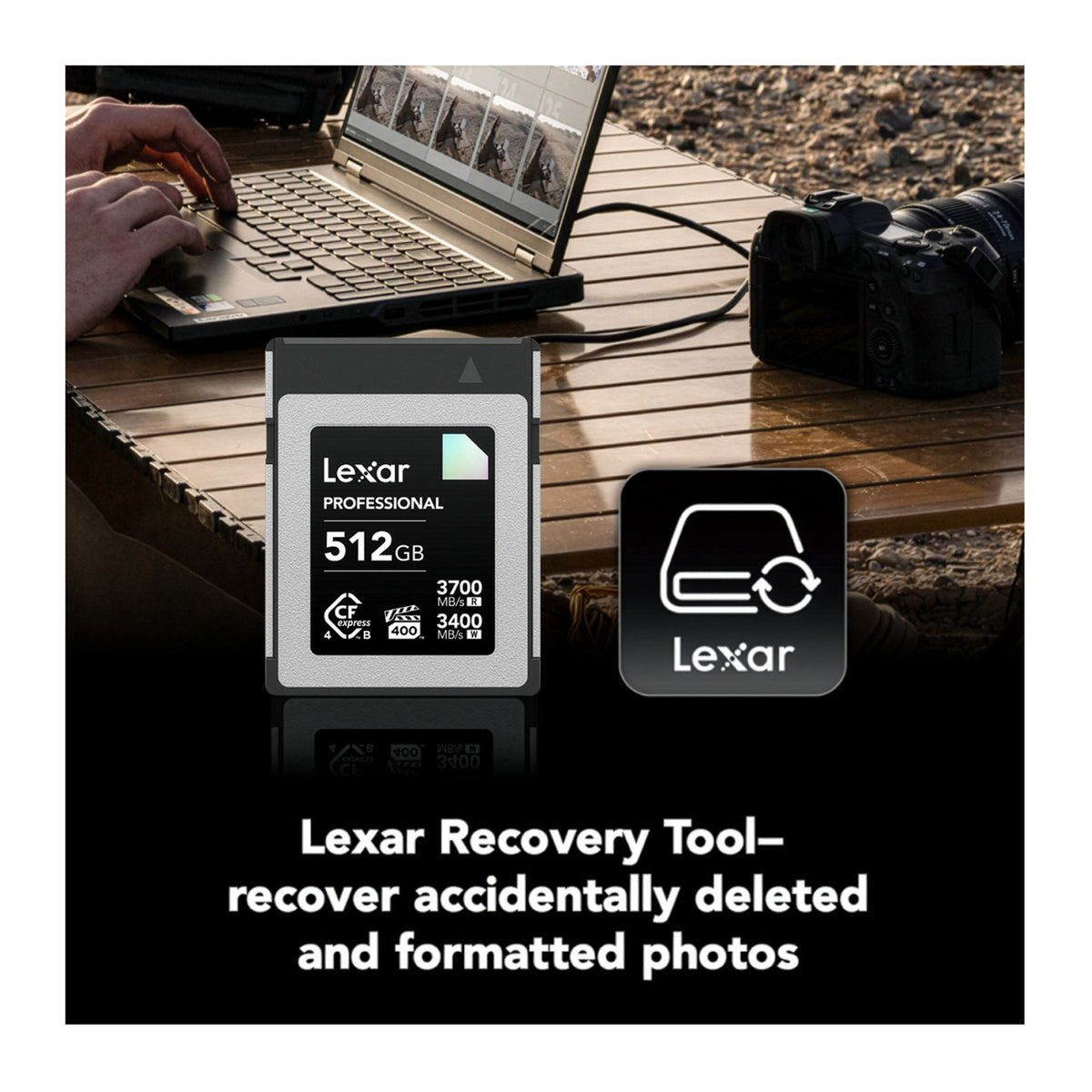 Lexar Professional DIAMOND 512GB CFexpress 4.0 Type-B Memory Card for 8K Video