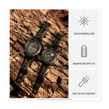 Garmin Instinct 3 45mm Black Solar Smartwatch Bundle with T710 Wireless Earbuds