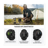 Garmin Instinct 3 45mm Black AMOLED GPS Smartwatch Bundle with T710 Earbuds