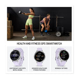 Garmin Venu 4 41mm Silver/Periwinkle Fitness Smartwatch Bundle with T710 True Wireless Earbuds