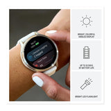 Garmin Venu 4 41mm Silver/Periwinkle Fitness Smartwatch Bundle with T710 True Wireless Earbuds