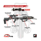 Killer Instinct LogiX 435 FPS Crossbow Bundle with HYPR-V 20-Inch Bolts, Case, and Broadheads
