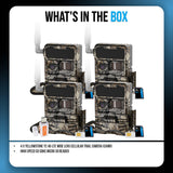 Yellowstone Y2 4G-LTE Wide Lens Cellular Trail Camera (4-Pack) Bundle with Card Reader