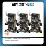 Yellowstone Y2 4G-LTE Wide Lens Cellular Trail Camera (6-Pack) Bundle with Card Reader