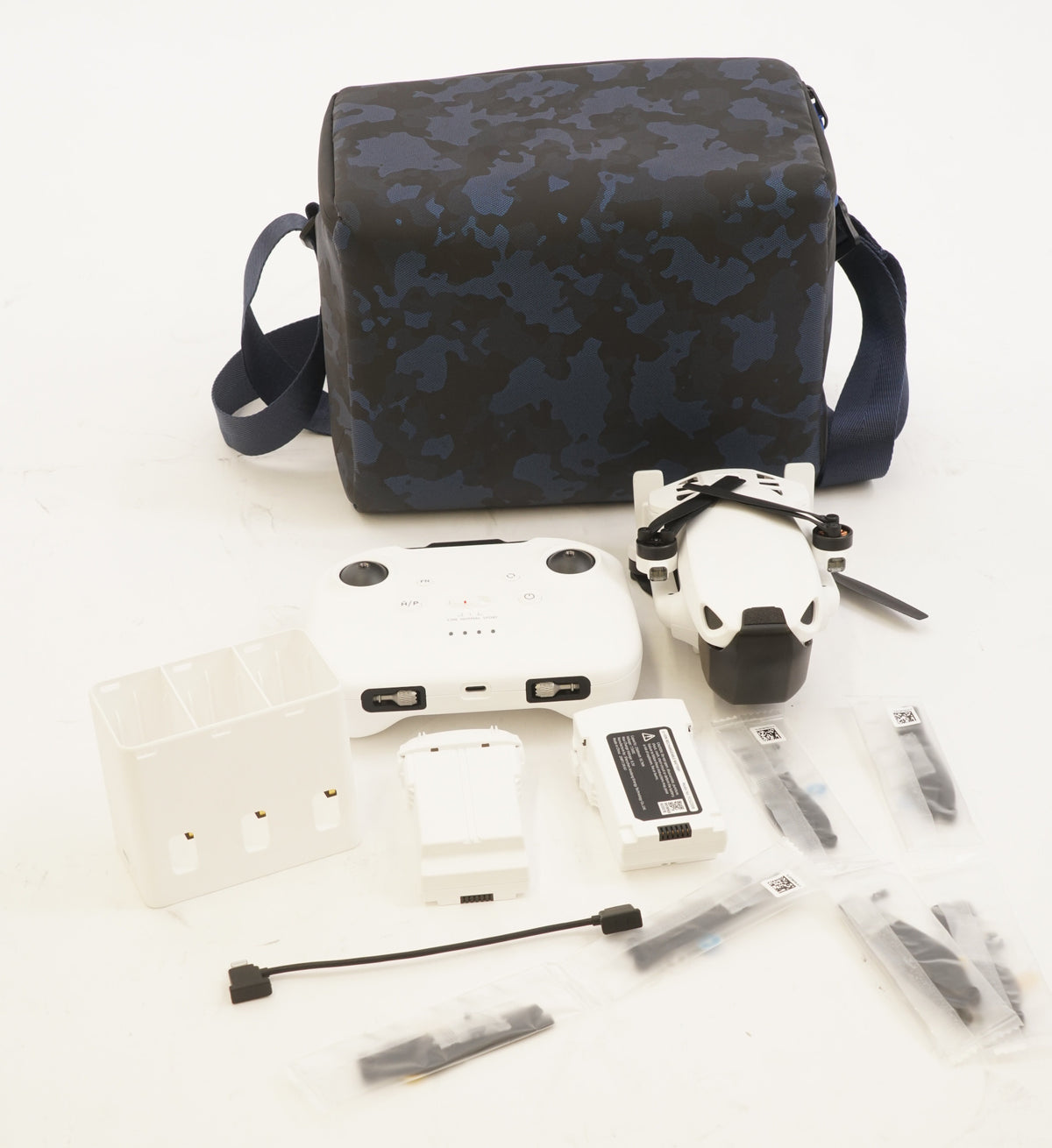 SKYROVER S1 Mini Camera Drone Combo with 4K/60fps Video, 3-Axis Gimbal (White)