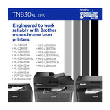 Brother ATN830XL Black High-Yield Toner Cartridge 4-Pack Bundle with 4-Port USB Hub and Flash Drive