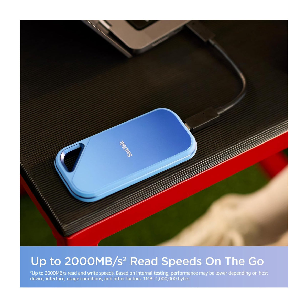 SanDisk Creator Pro 2TB Water-resistant Portable NVMe SSD for Photo and Video File Storage on the Go