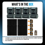 Spypoint FLEX-M2 32MP Trail Camera (4-Pack) with Solar Panel, Memory Card and Card Reader Bundle