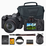 Canon EOS R6 Mark II Mirrorless Camera with 24-105mm f/4 Lens Bundle
