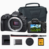 Canon EOS R100 Mirrorless Camera with Gadget Bag and Memory Card Bundle