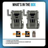 Spypoint FLEX-M2 Trail Camera (2-Pack) with Memory Card and Card Reader Bundle