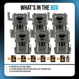 Spypoint FLEX-M2 Trail Camera (6-Pack) with Memory Card and Card Reader Bundle