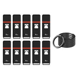 Kodak 8GB USB 2.0 Flash Drive Classic K102 (10-Pack) Bundle with Keyrings