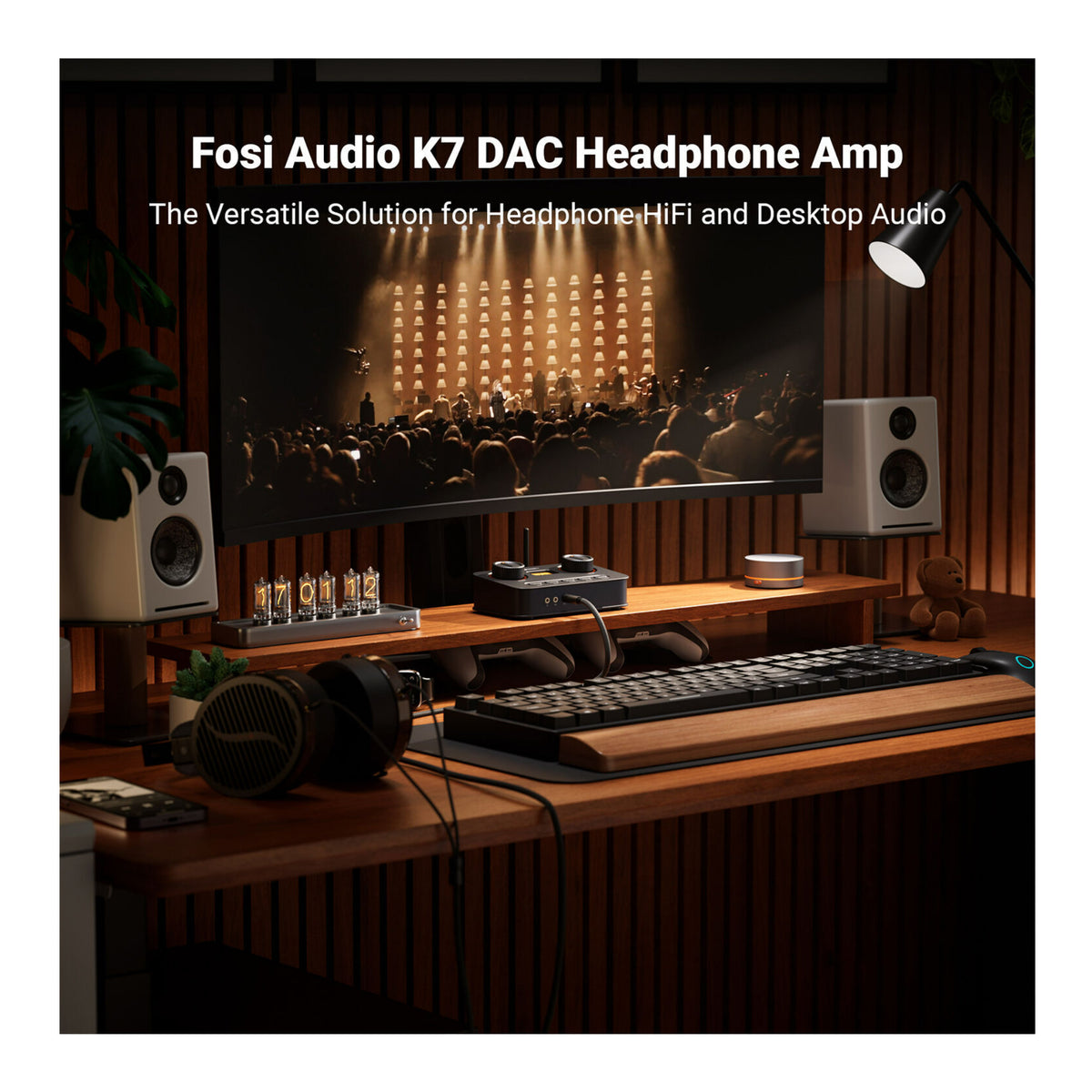 Fosi Audio K7 Desktop USB-C DAC Headphone Amp (Open Box)