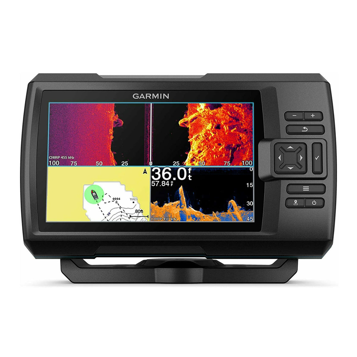Garmin STRIKER Vivid 7sv 7 Inch Color GPS Fishfinder with Cover Bundle