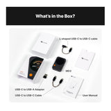Fosi Audio MD3 Portable Magnetic DAC Headphone Amplifier USB-C (Black)