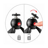 Manfrotto PIXI Mini Tabletop/Handgrip Tripod for Compact Cameras (Black)