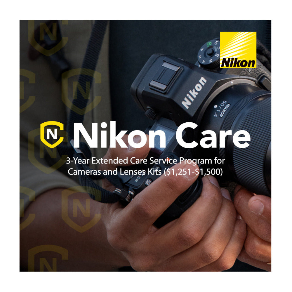 Nikon Care 3-Year Extended Warranty Plan for Cameras and Lenses Kit ($1,251-$1,500)