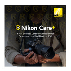 Nikon Care+ 3-Year Extended Warranty Plan for Cameras and Lenses Kit ($1,001-$1,250)