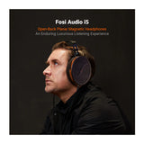 Fosi Audio i5 Open-Back Planar Magnetic Headphones with Suede Leather Headband