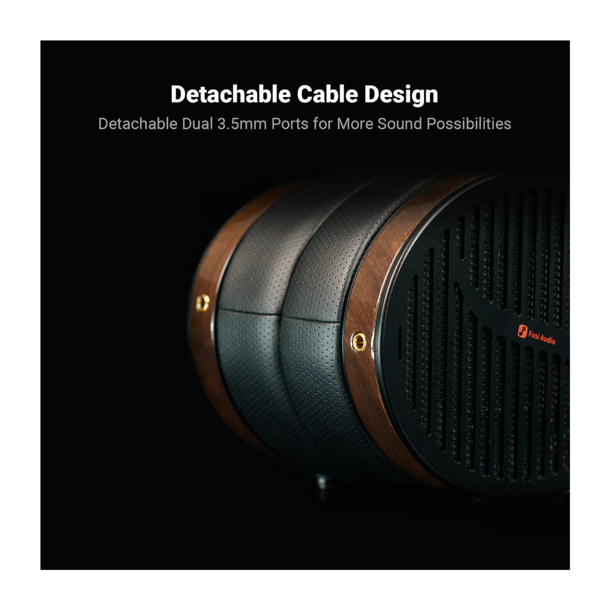 Fosi Audio i5 Open-Back Planar Magnetic Headphones with Suede Leather Headband