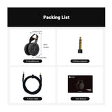 Fosi Audio i5 Open-Back Planar Magnetic Headphones with Suede Leather Headband (Open Box)