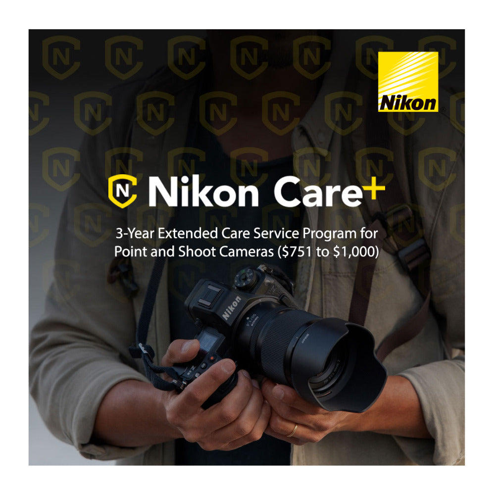 Nikon Care+ 3-Year Extended Warranty for Point and Shoot Cameras ($751-$1,000)