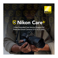 Nikon Care+ 3-Year Extended Warranty for Point and Shoot Cameras ($751-$1,000)