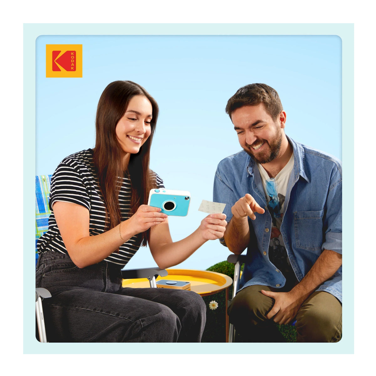 Kodak PRINTOMATIC+ 10MP Instant Digital Camera (Blue)