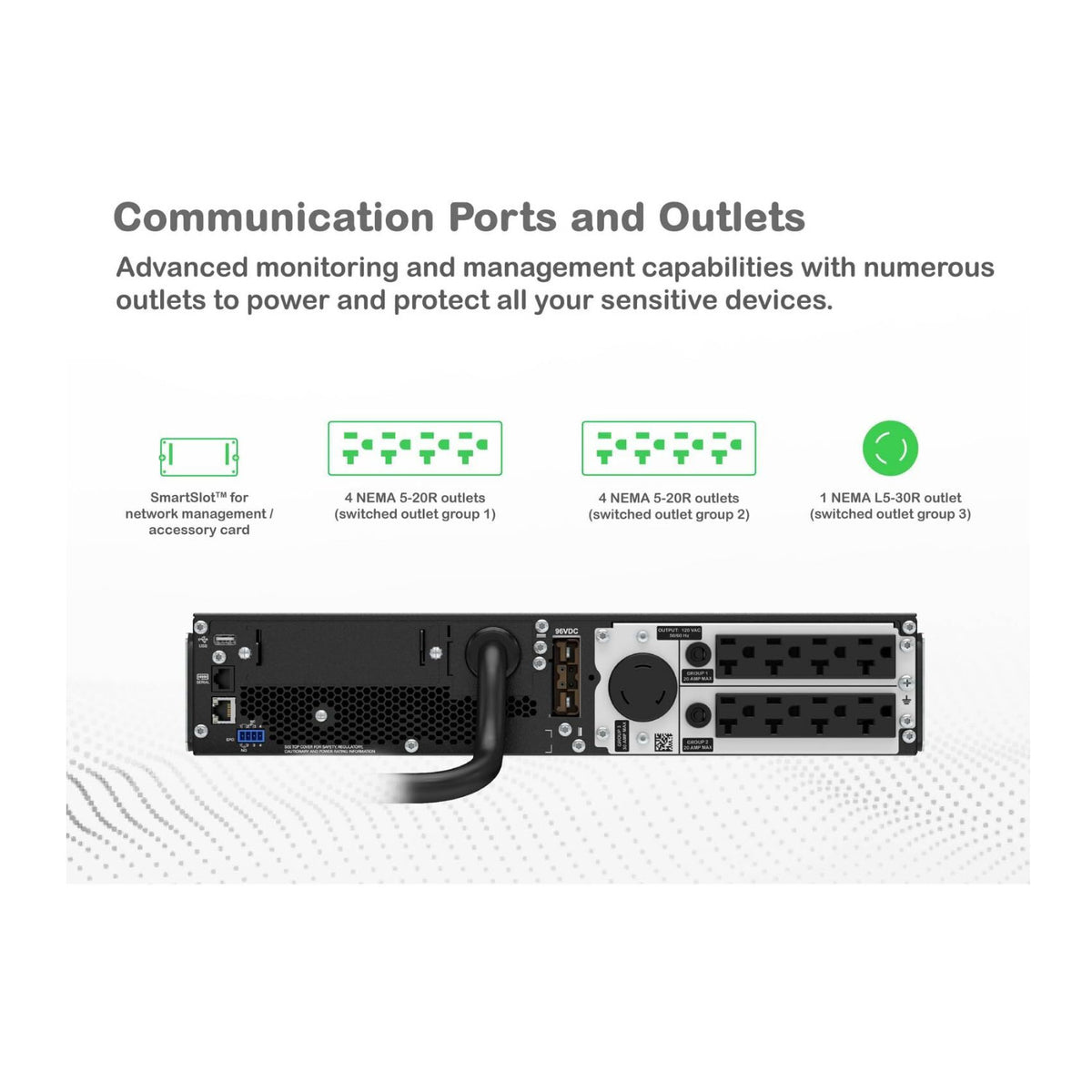 APC SRT3000RMXLA Smart-UPS SRT 3000VA 120V Rackmount (Black)