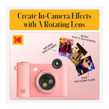 KODAK Smile+ Digital Instant Print Camera with Effect-changing Lens (Pink)