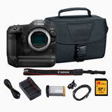 Canon EOS R3 Mirrorless Digital Camera Body with Memory Card and Bag Bundle