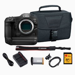 Canon EOS R3 Mirrorless Digital Camera Body with Memory Card and Bag Bundle