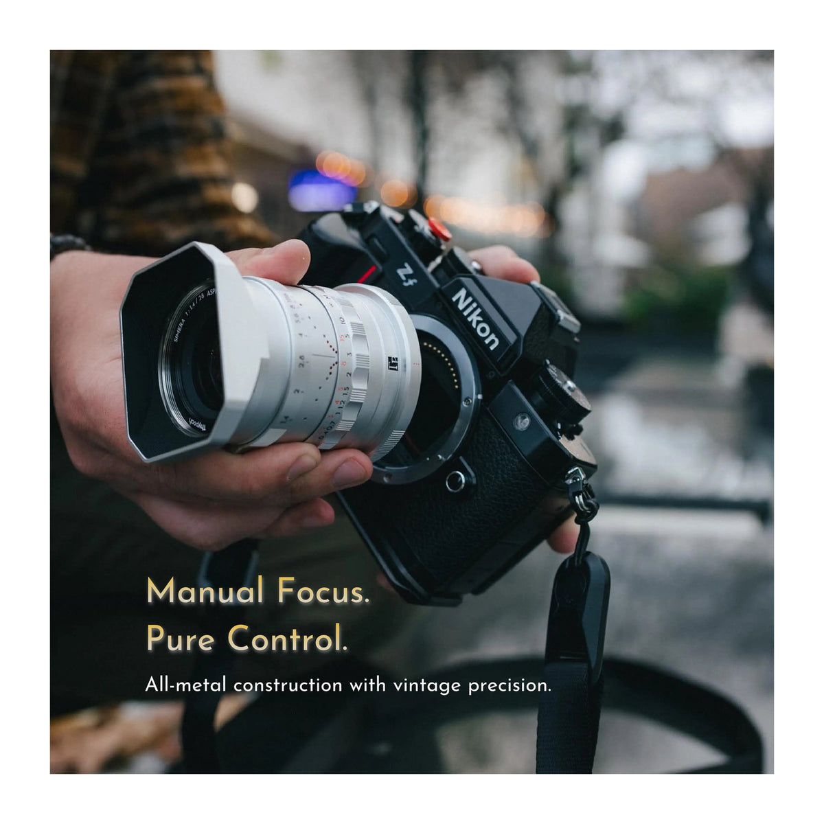Thypoch Simera 28mm f/1.4 Full-frame Lens with Manual Focus (Nikon Z, Silver)