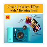 KODAK Smile+ Wireless Digital Instant Print Camera with Effect-changing Lens (Blue)