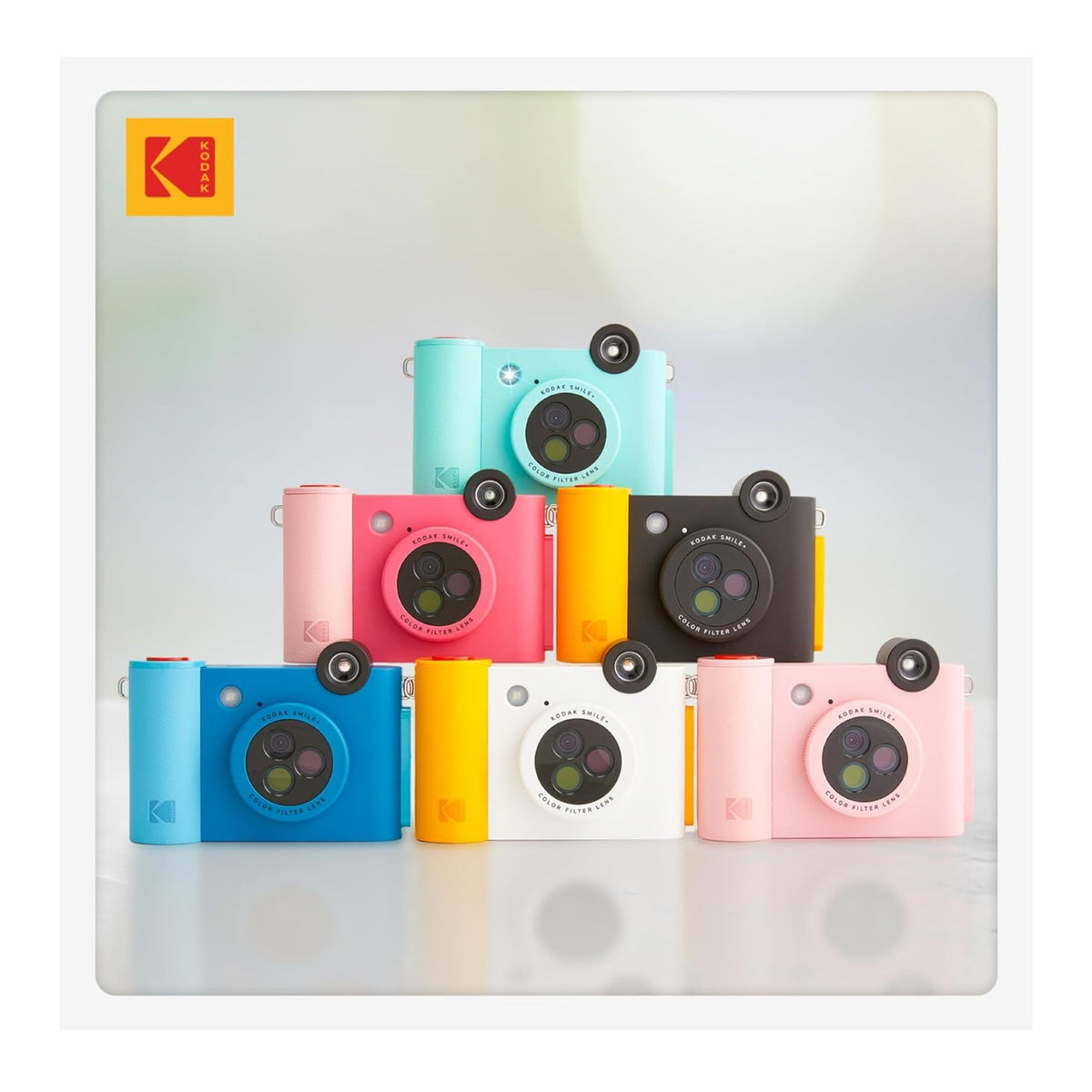 KODAK Smile+ Wireless Digital Instant Print Camera with Effect-changing Lens (Blue)