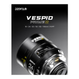 DZOFILM Vespid Prime2 T1.9 PL Cine Lens Set with Hard Case (6 Lenses, Black)