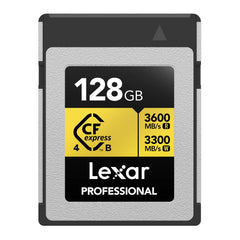 Lexar 128GB Professional GOLD CFexpress 4.0 Type B Memory Card